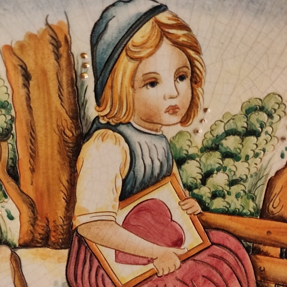 V. Tiziano Hand Painted & Etched Valentine's Day 1980 Plate Limited Edition #624 - Picture 3 of 12